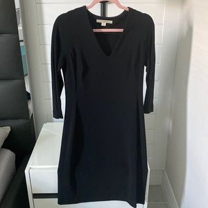 Boston proper black dress with v neck.